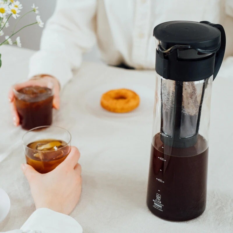 Hario Mizudashi - Cold Brew Coffee Pot Zwart - 1000 ml