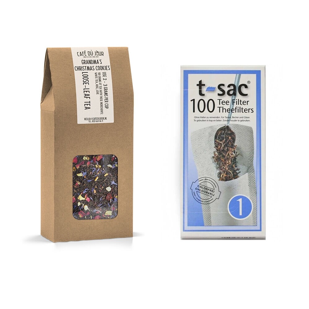 Biscotti di Natale della nonna - Bundle di tè con filtri per tè T-Sac