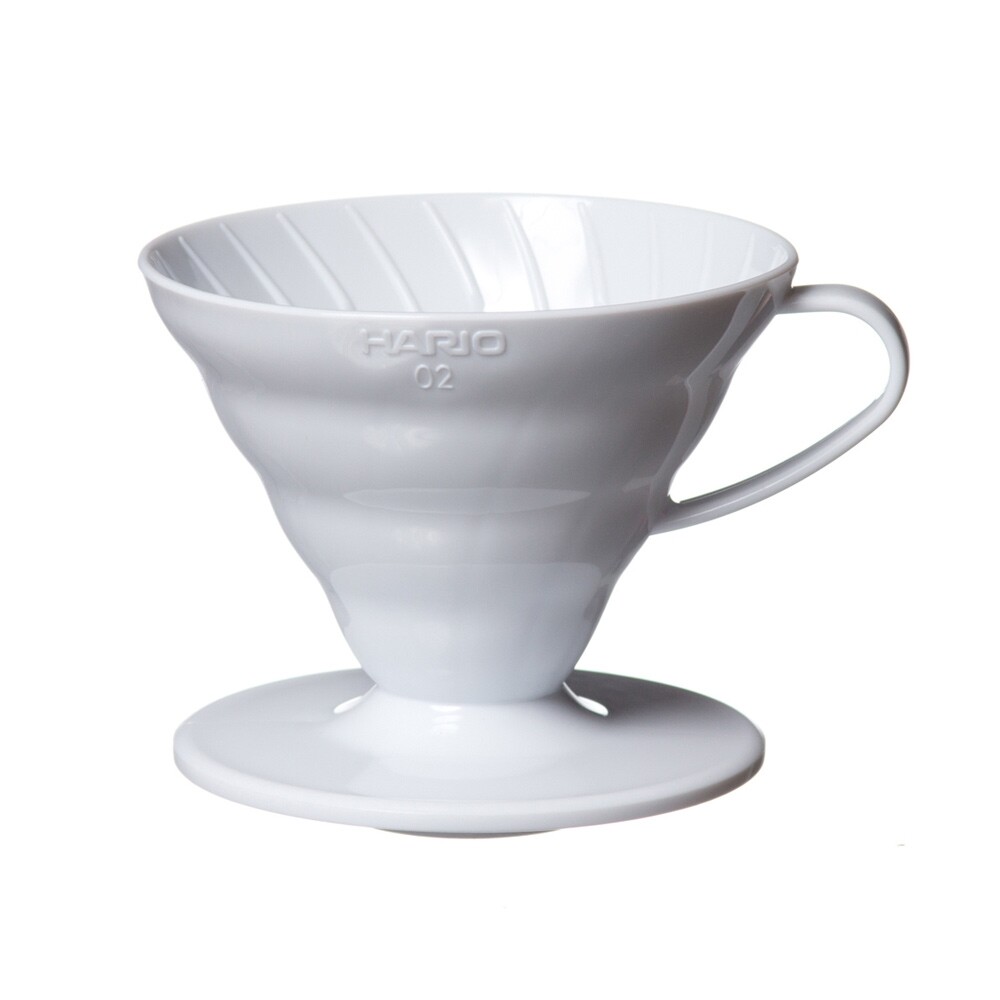 Hario V60 dripper in plastica bianco misura 02