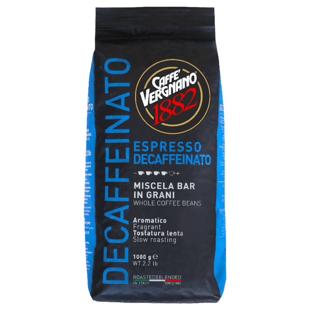 Caffè Vergnano 1882 Espresso Decaffeinato - chicchi di caffè - 1 kg