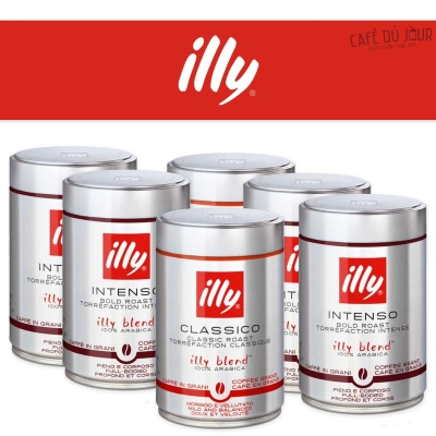 illy confezione mista automontante - caffè in grani - 6 x 250g