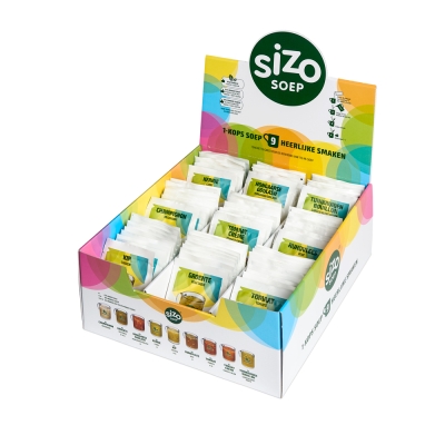 Sizo Soup Display Box 9 gusti - zuppa istantanea - 95 bustine