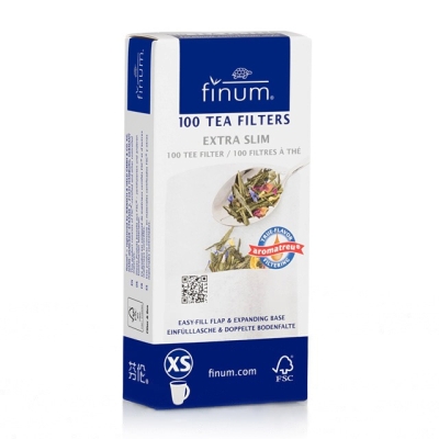 Filtri per tè XS Finum - da 1 a 2 tazze - 100 pezzi
