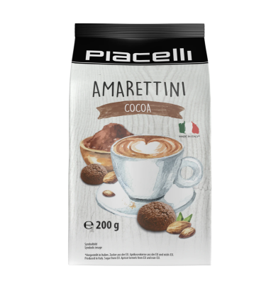 Amarettini al cacao - amaretti italiani - 200 grammi