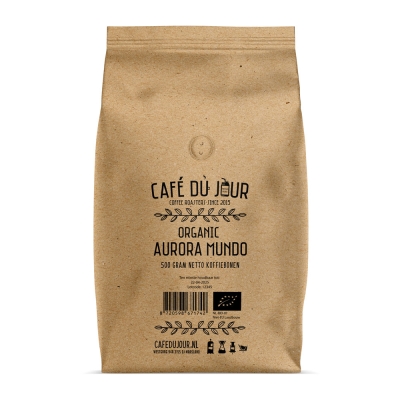Café du Jour Organic Aurora Mundo - caffè in grani - 500 grammi