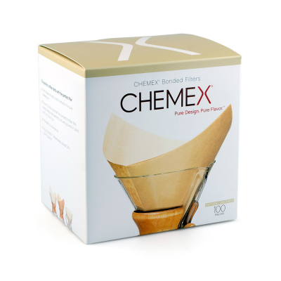 Filtri per caffè Chemex - FSU-100 Incollati (piegati) e naturali - 100 pezzi