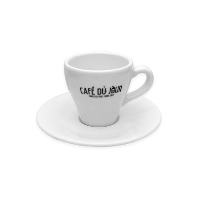 Tazza e piattino da caffè espresso Café du Jour