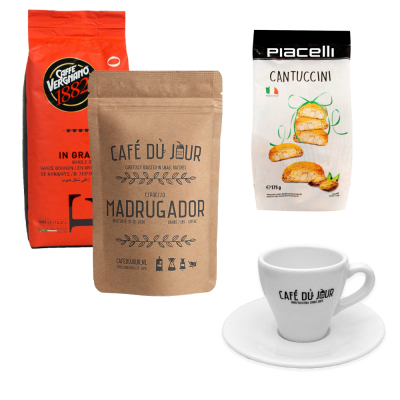 Starter pack - Quartiere Espresso - accessori e 2 chili di caffè in grani
