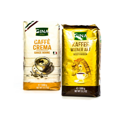 Confezione degustazione Gina - caffè in grani - 2 x 1 chilo