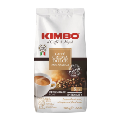 Kimbo Dolce Crema - caffè in grani - 1 chilo