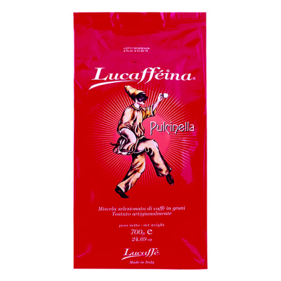 Lucaffé Pulcinella - caffè in grani - 700 grammi