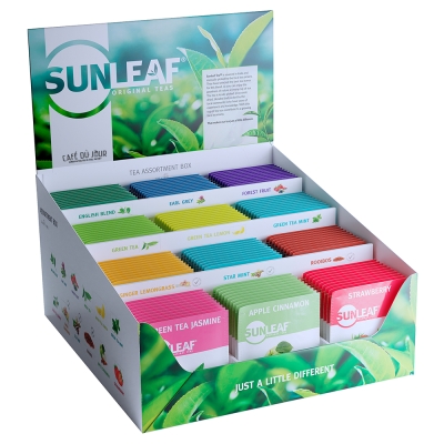 Espositore assortito - Sunleaf - 12 x 10 bustine di tè