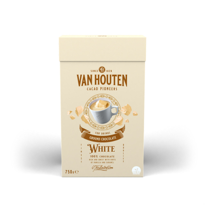 Cioccolato bianco macinato Van Houten - Cioccolato bianco al latte - 750 grammi