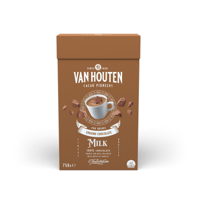 Cioccolato al latte macinato Van Houten - latte - 750 grammi