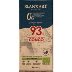 Blanxart - Congo 0,0% zuccheri aggiunti - 93% cioccolato fondente (Biologico)