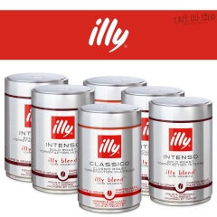 illy confezione mista automontante - caffè in grani - 6 x 250g