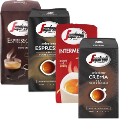 Confezione da degustazione Segafredo di caffè in grani 4 x 1 chilo