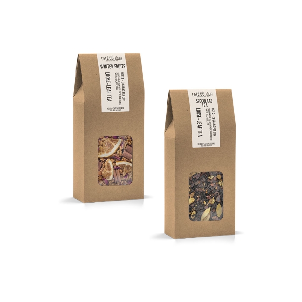 Café du Jour verse losse thee - het duo van Sinterklaas - 2 x 100 gram