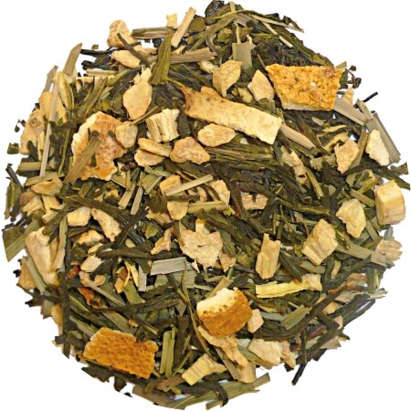 Orange Ginger Sencha - Tè verde 100 grammi - Café du Jour tè sfuso