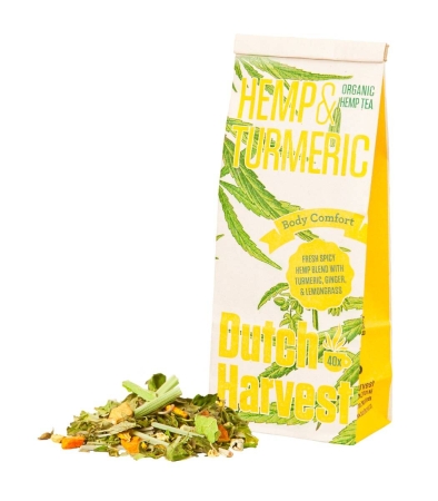 Hemp & Curcuma - Tisana di Canapa & Curcuma 50 grammi - Dutch Harvest tè sfuso