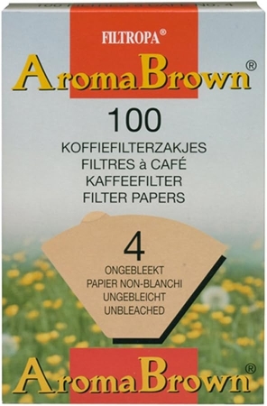 Filtropa Aroma Brown - filtri per caffè misura 4 - 100 pezzi