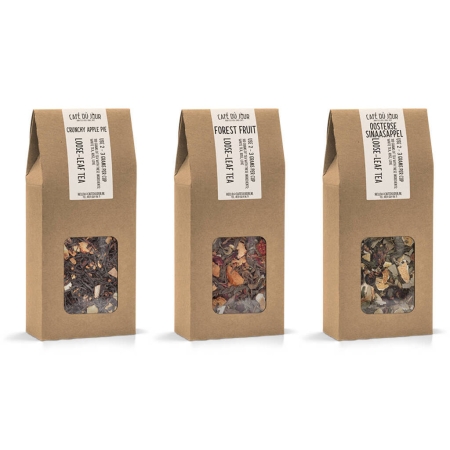 Café du Jour tè sfuso fresco - confezione fruttata - 3 x 100 grammi