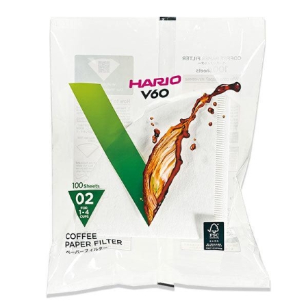 Filtri per caffè Hario V60 misura 02 bianchi - Filtri per caffè - 100 pezzi