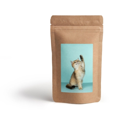 Etichetta fotografica personalizzata - Chicchi di caffè freschi - 250 g