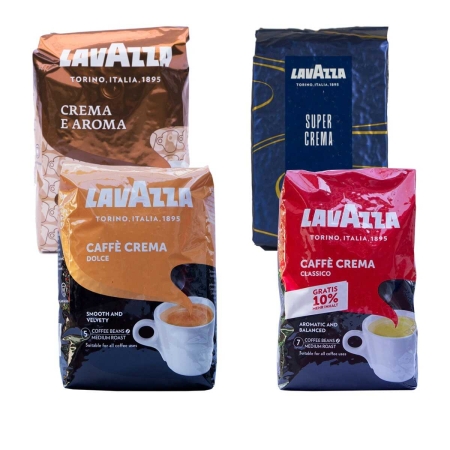 Confezione Degustazione Lavazza Crema - chicchi di caffè - 4 x 1 kg