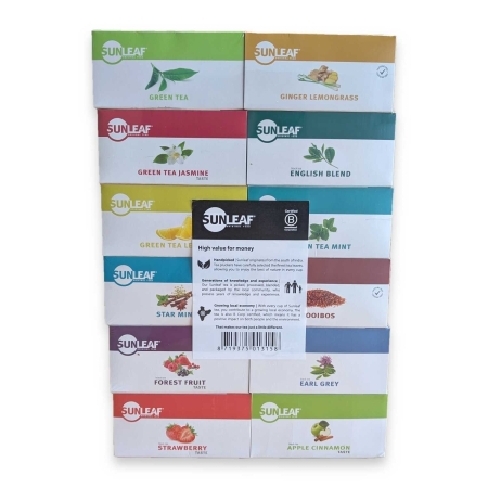 Confezione assortita - Sunleaf - 12 x 25 bustine di tè