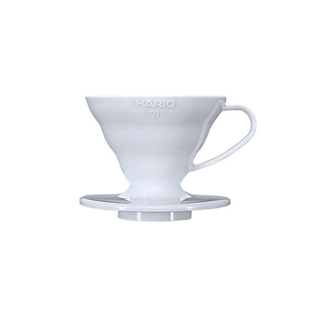 Hario V60 dripper - plastica bianca misura 01