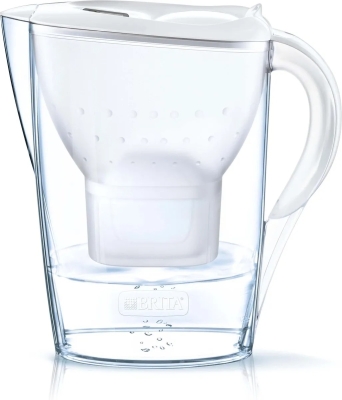 Brita - Caraffa filtrante Marella Bianca + 1 cartuccia Maxtra 2,4L