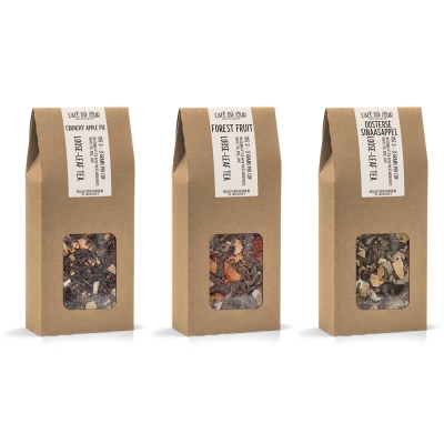 Café du Jour tè sfuso fresco - confezione fruttata - 3 x 100 grammi
