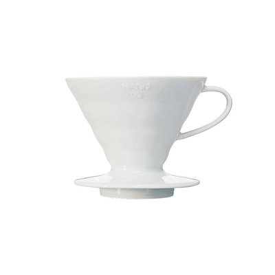 Hario V60 dripper - porcellana bianca misura 02