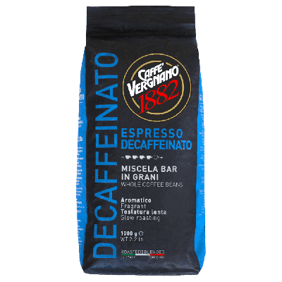 Caffè Vergnano 1882 Decaffeinato Espresso - chicchi di caffè - 1 kg