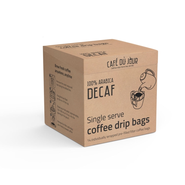 100% arabica Decaf - Sacchetti monodose di caffè a goccia - 14 pezzi