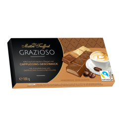 Cioccolato con panna e cappuccino - Cioccolato al latte - 100 grammi