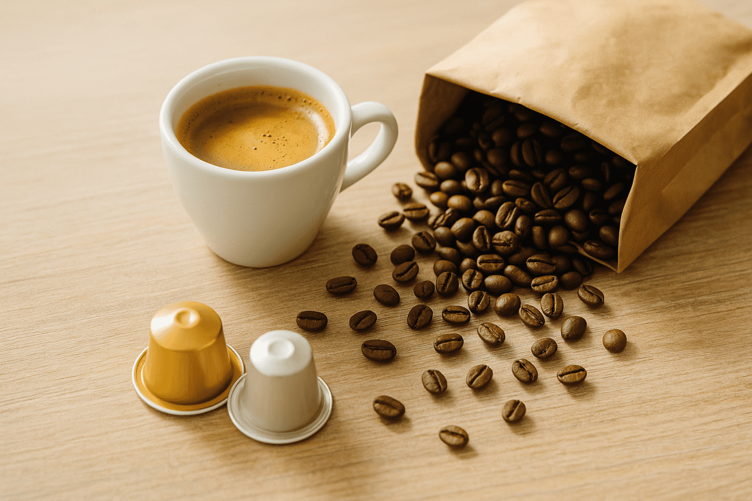 Espresso cialde vs. chicchi freschi