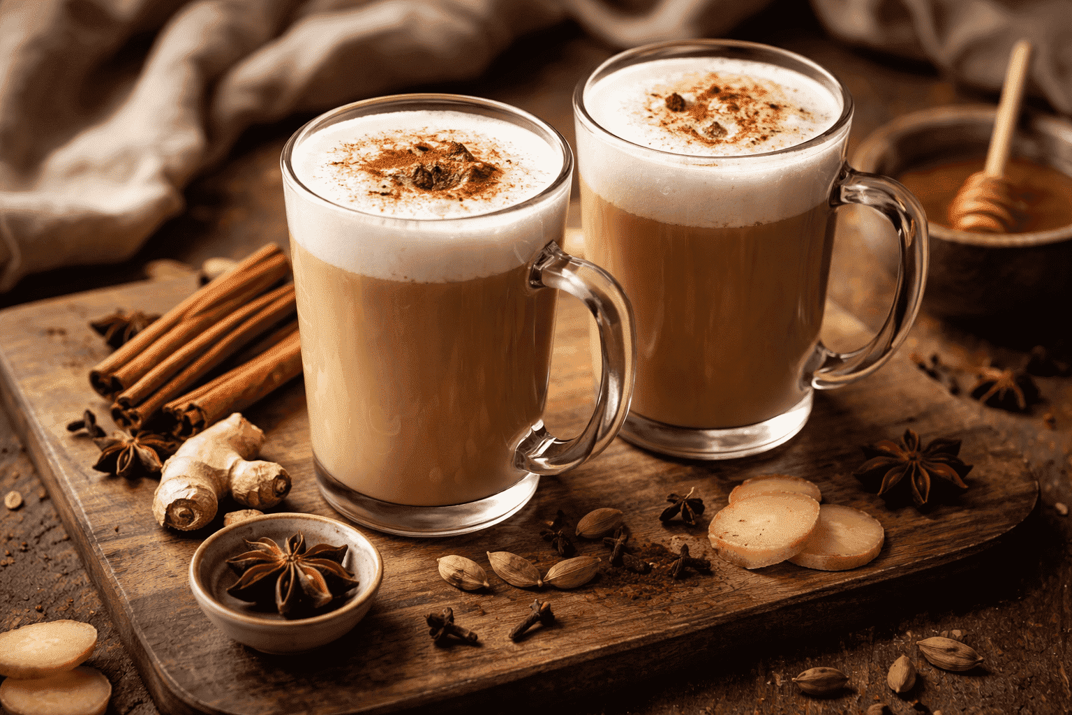 Chai latte: preparala tu con vere spezie!