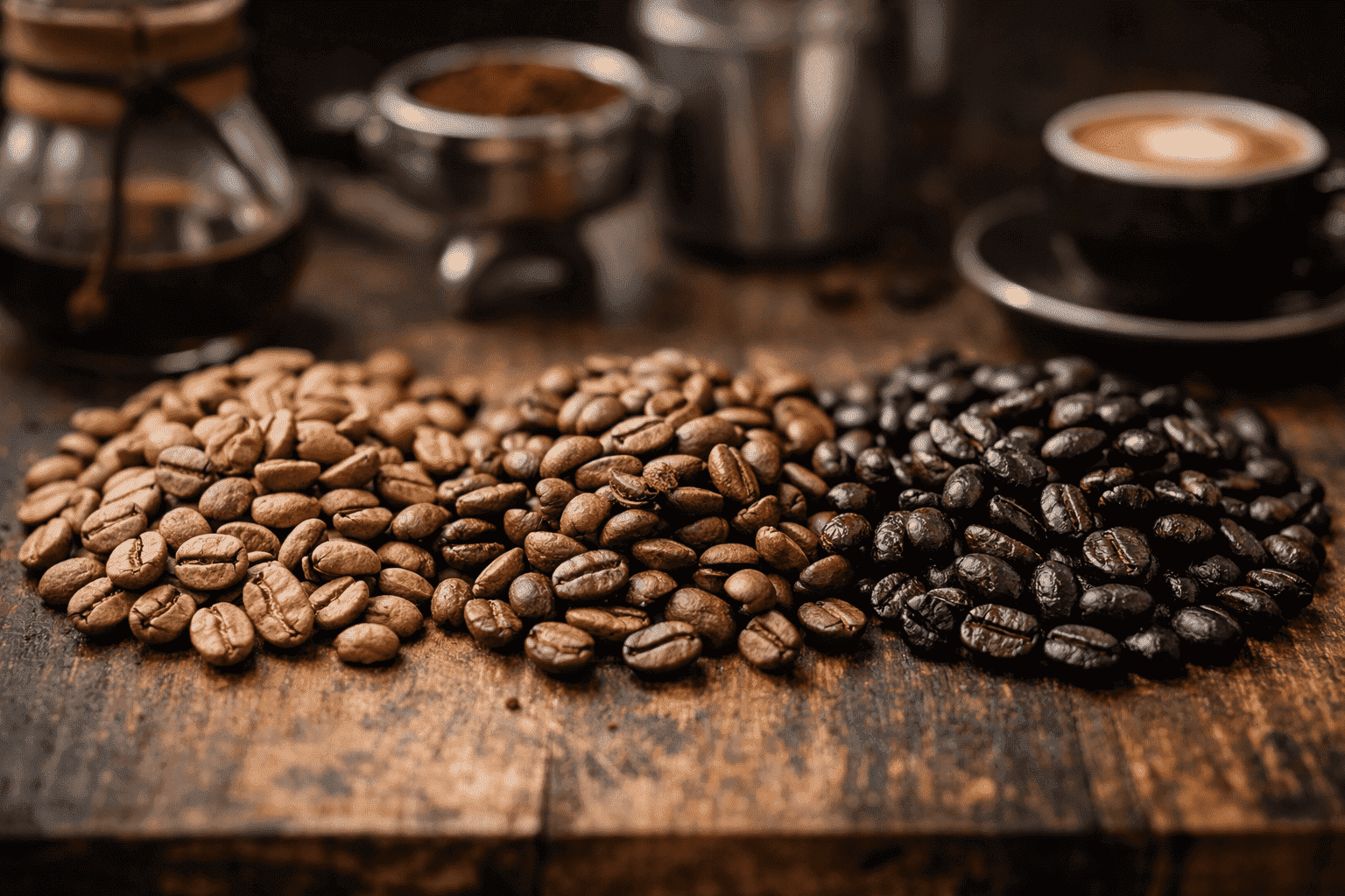Qual è la differenza tra light, medium e dark roast?